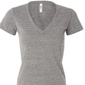 Bella + Canvas #8435 Triblend Deep V-Neck T-shirt